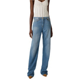 Jeans a palazzo con dettaglio logo