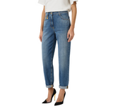 Jeans a ovetto con lucchetto gioiello