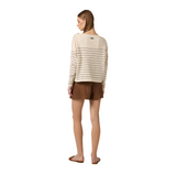 Shorts in misto lino con cinturini