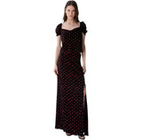 Anita - Gonna Lunga In Crepe Svasata Con Spacco Laterale