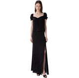 Anita - Gonna Lunga In Crepe Svasata Con Spacco Laterale