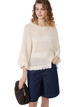 Maglia over in filato di cotone