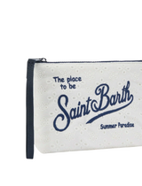 Pochette Aline in cotone sangallo bianca