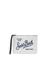 Pochette Aline in cotone sangallo bianca