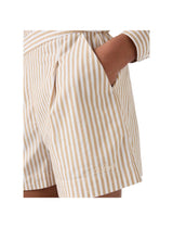 Short Amani a righe beige
