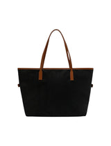 Borsa City nera large in nylon