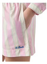 Shorts Meave in cotone a righe rosa